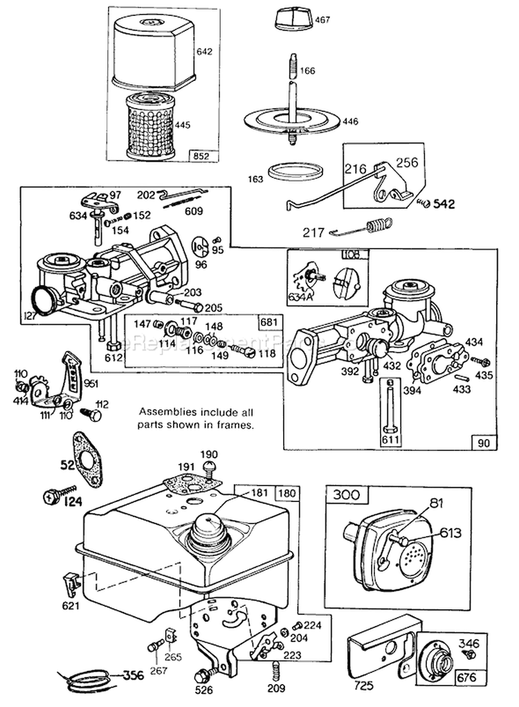 Page F Diagram and Parts List for 62923 7000001-7999999 - 1987 Toro Leaf Blower / Vacuum