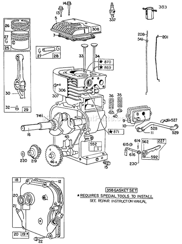 Page H Diagram and Parts List for 62923 7000001-7999999 - 1987 Toro Leaf Blower / Vacuum