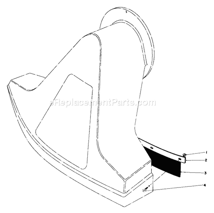 Flap Kit Diagram and Parts List for 62923 8000001-8999999 - 1978 Toro Leaf Blower / Vacuum
