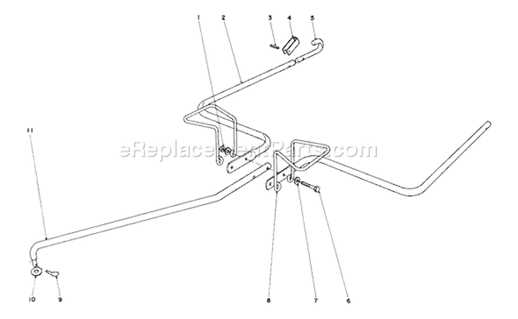 Hitch Kit Diagram and Parts List for 62912 9000001-9999999 - 1979 Toro Leaf Blower / Vacuum