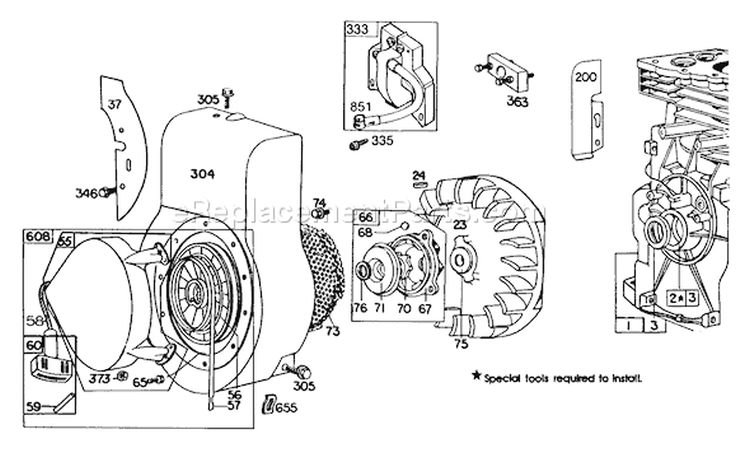 Page H Diagram and Parts List for 62923 8000001-8999999 - 1988 Toro Leaf Blower / Vacuum