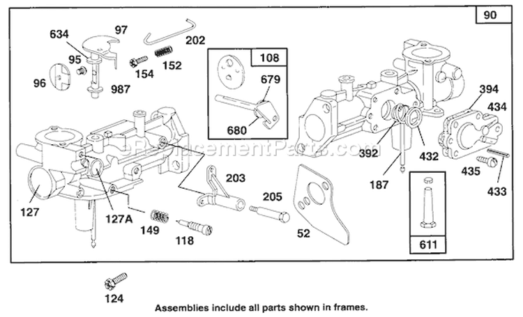 Page F Diagram and Parts List for 62924 5900001-5999999 - 1995 Toro Leaf Blower / Vacuum