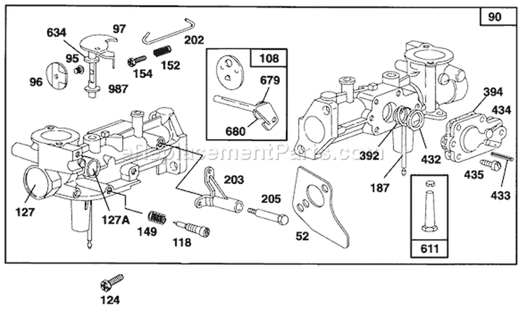 Page F Diagram and Parts List for 62924 6900001-6999999 - 1996 Toro Leaf Blower / Vacuum