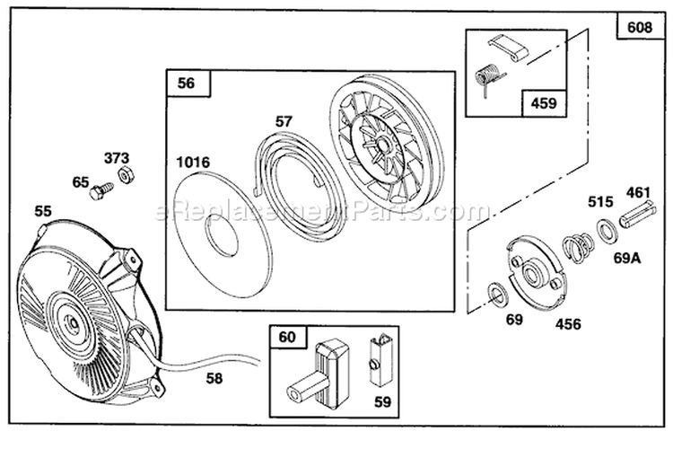 Page I Diagram and Parts List for 62924 6900001-6999999 - 1996 Toro Leaf Blower / Vacuum