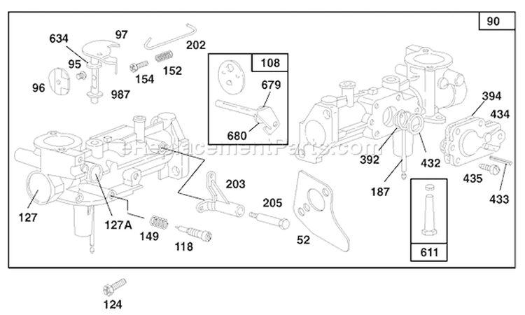 Page F Diagram and Parts List for 62924 7900001-7999999 - 1997 Toro Leaf Blower / Vacuum