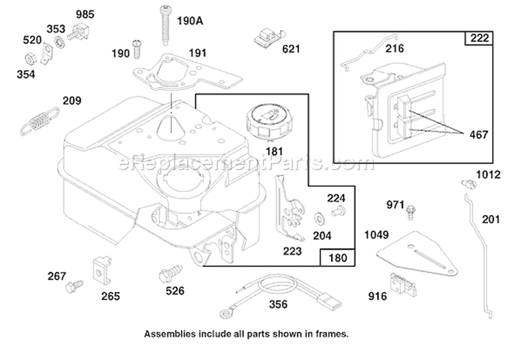 Page G Diagram and Parts List for 62924 7900001-7999999 - 1997 Toro Leaf Blower / Vacuum