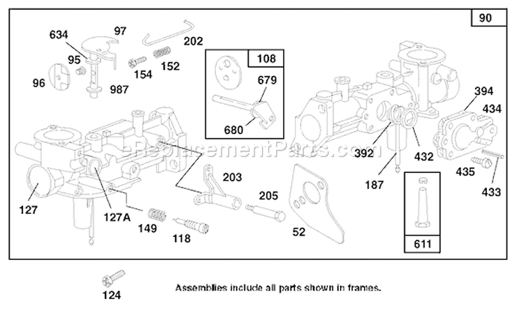 Page F Diagram and Parts List for 62924 9900001-9999999 - 1999 Toro Leaf Blower / Vacuum
