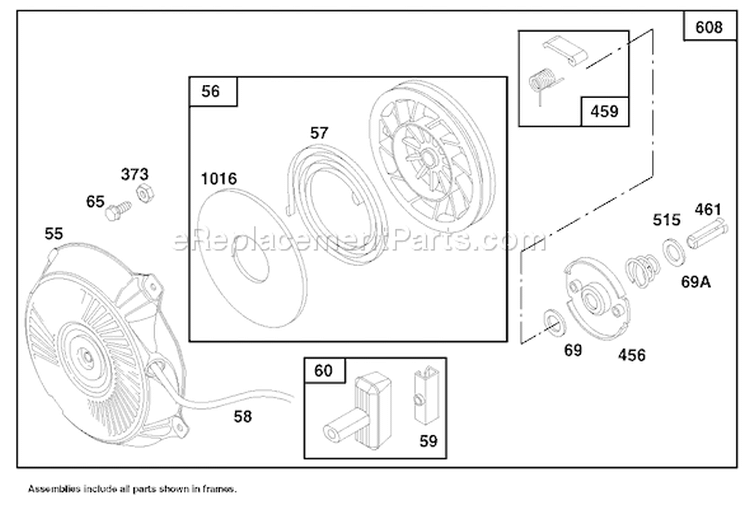 Page I Diagram and Parts List for 62924 9900001-9999999 - 1999 Toro Leaf Blower / Vacuum