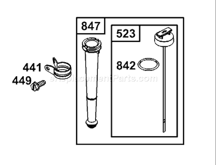 Oil Filter, Tube and Pump Diagram and Parts List for 62925 220000001-220999999 - 2002 Toro Leaf Blower / Vacuum
