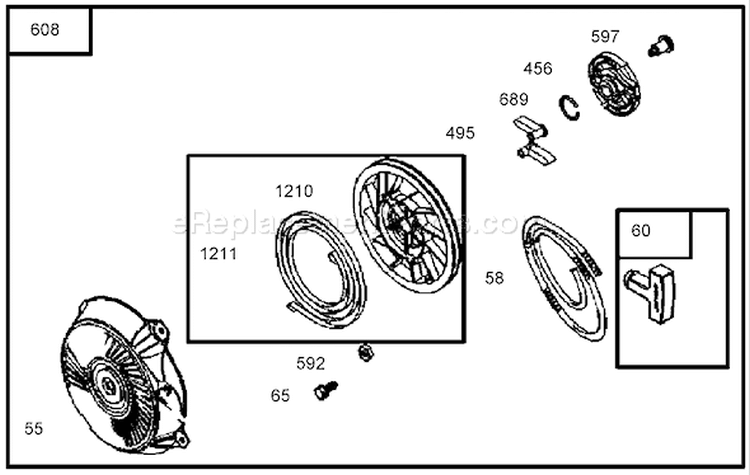 Page AD Diagram and Parts List for 62925 240000001-240999999 - 2004 Toro Leaf Blower / Vacuum