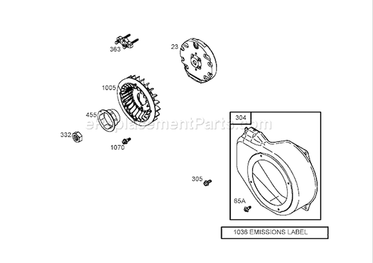 Blower Housing Assembly Diagram and Parts List for 62925 260000001-260999999 - 2006 Toro Leaf Blower / Vacuum