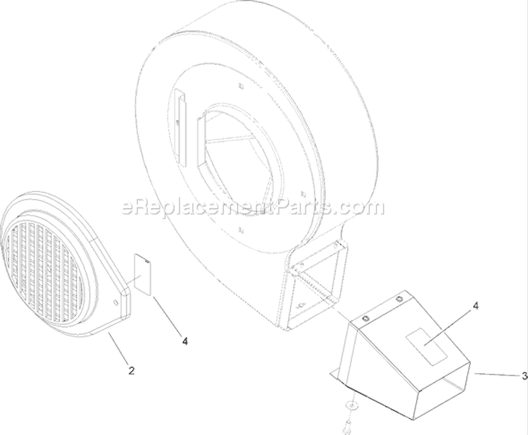 Blower Assembly Diagram and Parts List for 62925 260000001-260999999 - 2006 Toro Leaf Blower / Vacuum