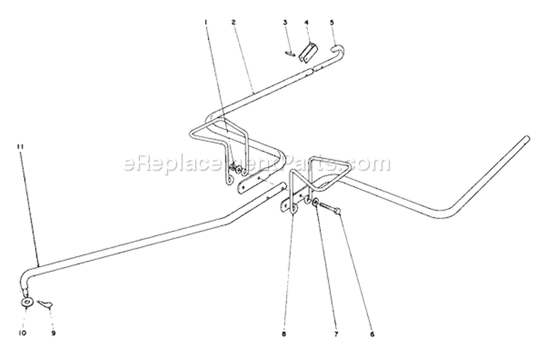 Hitch Kit Diagram and Parts List for 62933 0000001-0999999 - 1980 Toro Leaf Blower / Vacuum