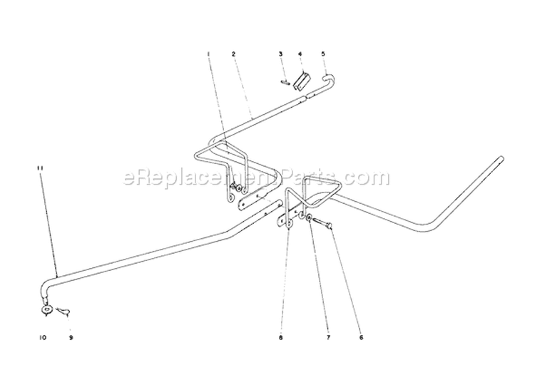 Hitch Kit Diagram and Parts List for 62933 3000001-3999999 - 1983 Toro Leaf Blower / Vacuum