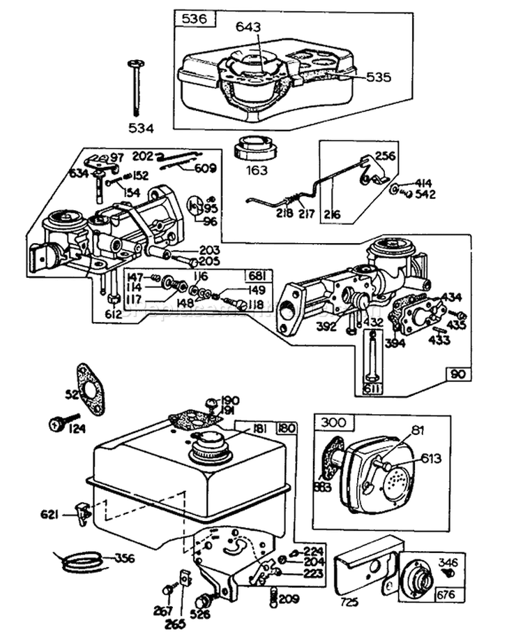 Page F Diagram and Parts List for 62933 4000001-4999999 - 1984 Toro Leaf Blower / Vacuum