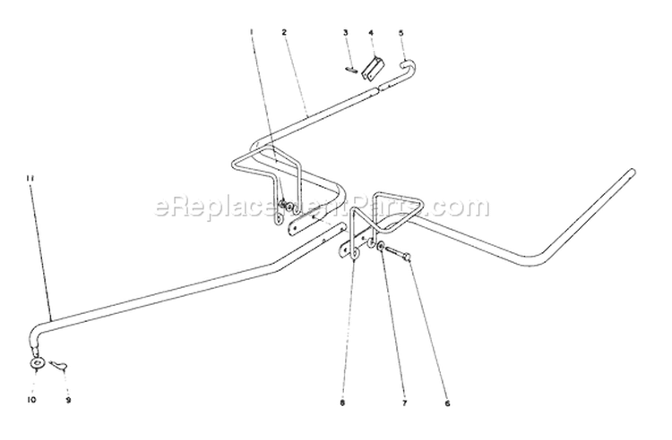 Hitch Kit Diagram and Parts List for 62933 4000001-4999999 - 1984 Toro Leaf Blower / Vacuum