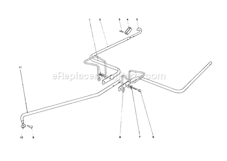 Hitch Kit Diagram and Parts List for 62933 6000001-6999999 - 1986 Toro Leaf Blower / Vacuum