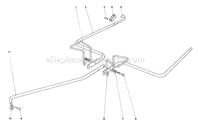 Hitch Kit Diagram and Parts List for 62933 7000001-7999999 - 1977 Toro Leaf Blower / Vacuum