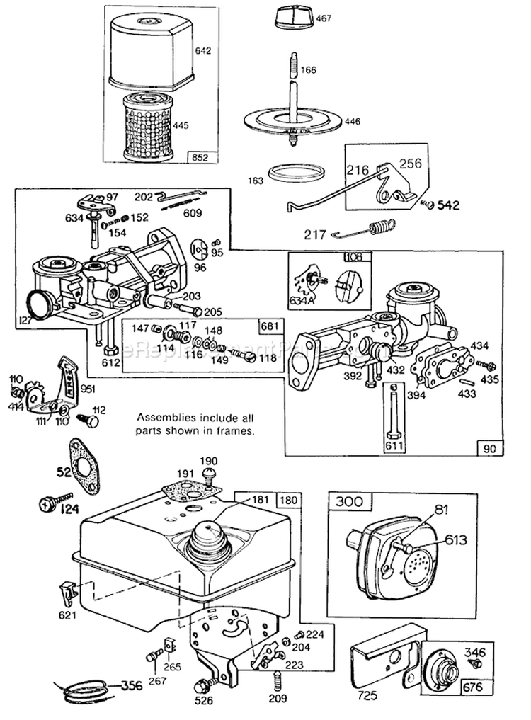 Page E Diagram and Parts List for 62933 7000001-7999999 - 1987 Toro Leaf Blower / Vacuum
