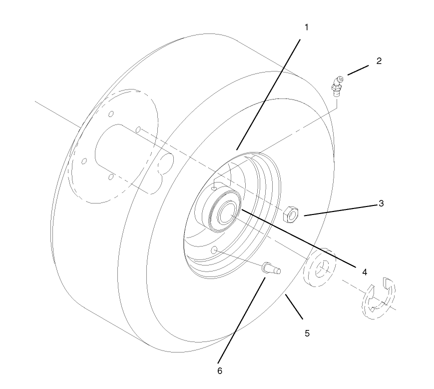 Wheel And Tire Asm Diagram and Parts List for 30177 695001 - 699999 Toro Lawn Tractor Accessories