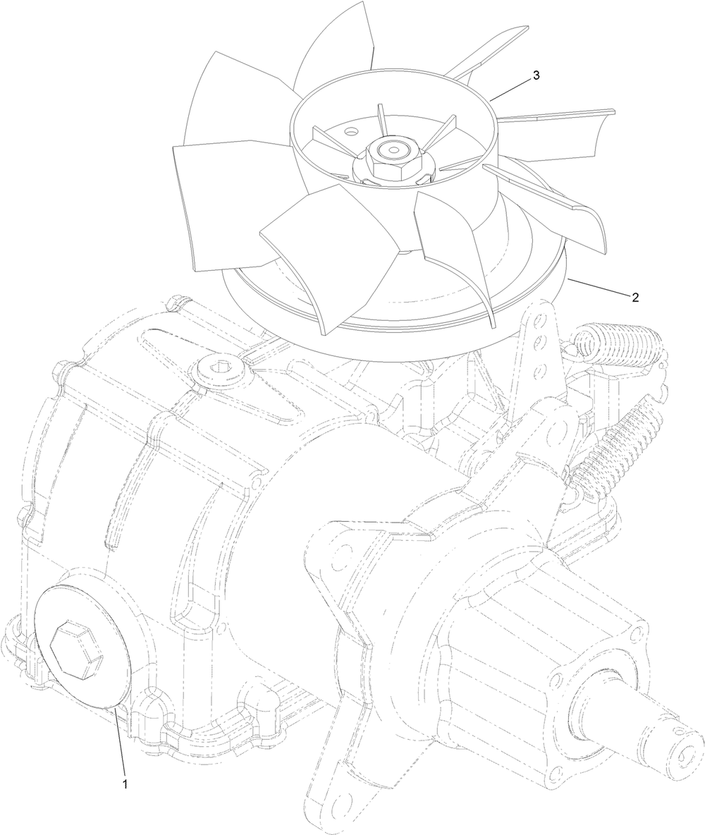 Rh Hydro Transaxle Assembly No. 132-8803 Diagram and Parts List for 68138 403300000 - 404319999 Toro Lawn Tractor Accessories