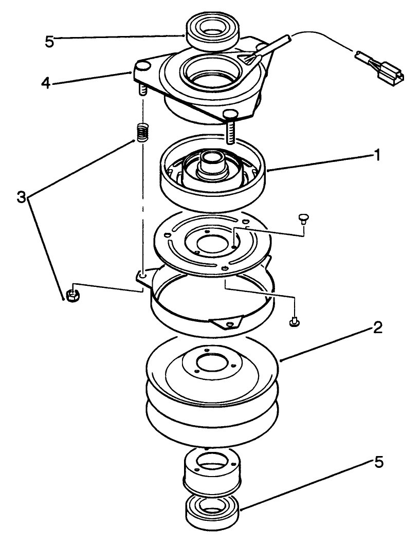 Clutch Assembly 78-6990 Diagram and Parts List for R2-16BE01 2000001 - 2999999 Toro Lawn Tractor