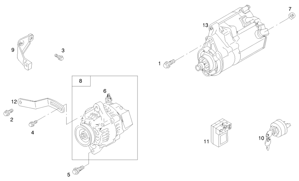Engine Assembly (Serial No. 99000001 & Up)(Model 73552) Engine Assembly (Serial No. 99001001 & Up)(Model 73590) Diagram and Parts List for 73552 9900001 - 9999999 Toro Lawn Tractor