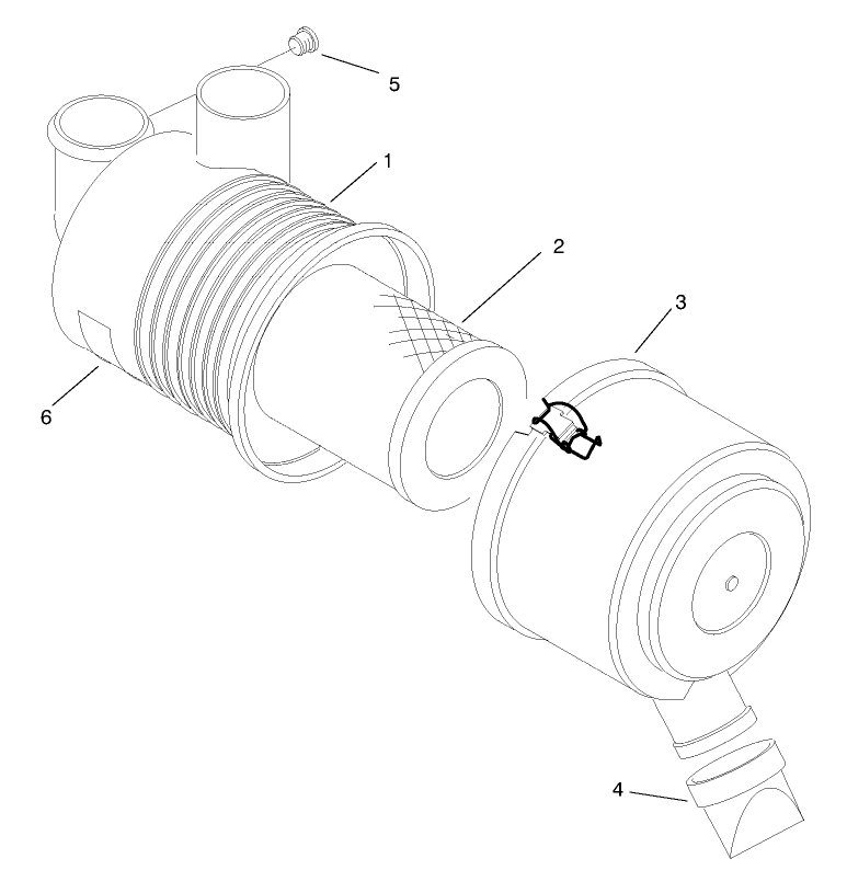 Air Cleaner Assembly No. 99-7120 Diagram and Parts List for 12003 220000001 - 220999999 Toro Lawn Tractor