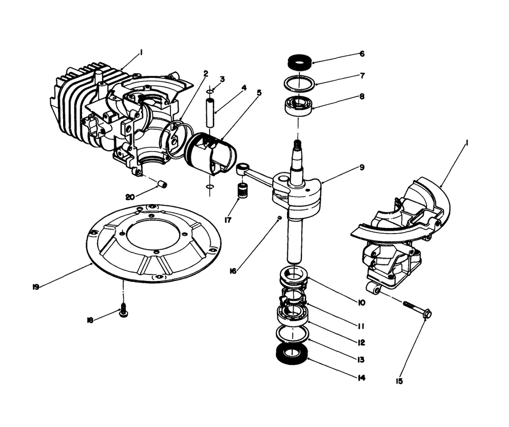 Engine Assembly Model No. 47pj8 Diagram and Parts List for 22025C 9000001 - 9999999 Toro Lawn Mower