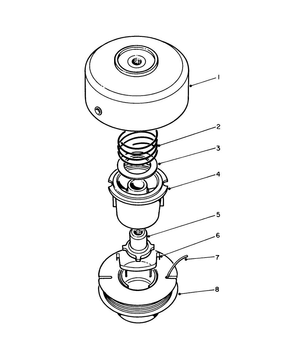 Tap & Trim Head No. 41-6220 (Optional) Diagram and Parts List for 51608 3000001 - 3999999 Toro Trimmer