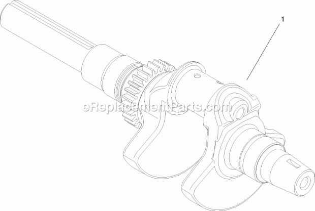 Crankshaft Assembly Kohler Ch740 0075 Diagram and Parts List for 74282 280000001-280999999 Toro Lawn Mower