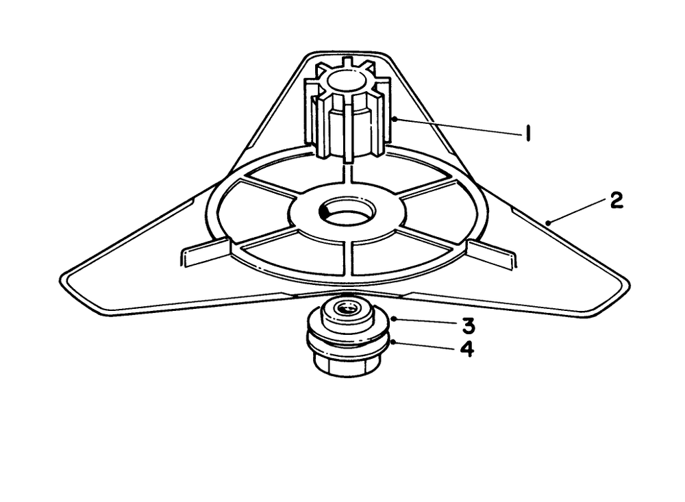 Flex Blade Kit 44-9870 (Optional) Diagram and Parts List for 51642 7000001 - 7999999 Toro Trimmer