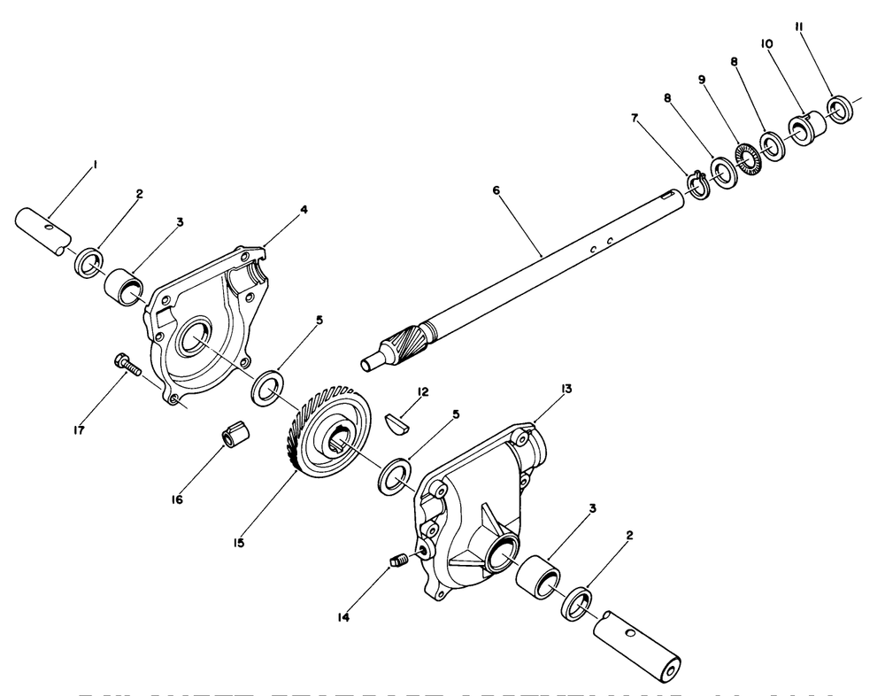 24" Auger Gearcase Assembly No. 66-8020 Diagram and Parts List for 38540 9000001 - 9999999 Toro Snow Blower