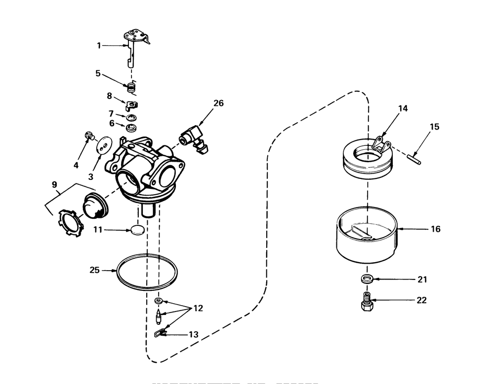Carburetor No. 632050 Diagram and Parts List for 20810 0000001 - 0999999 Toro Lawn Mower