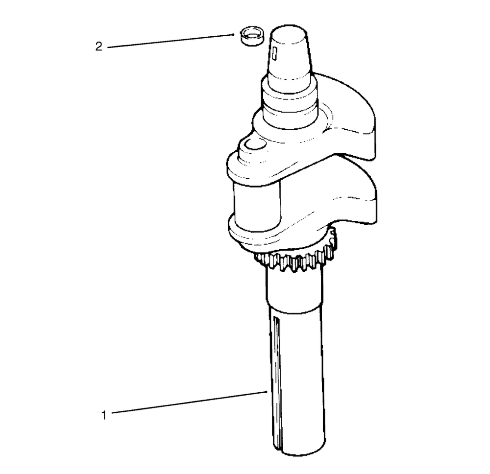 Crankshaft (Kohler Engine Cv14s-Ps1472) Diagram and Parts List for 72042 5900001 - 5900796 Toro Lawn Tractor