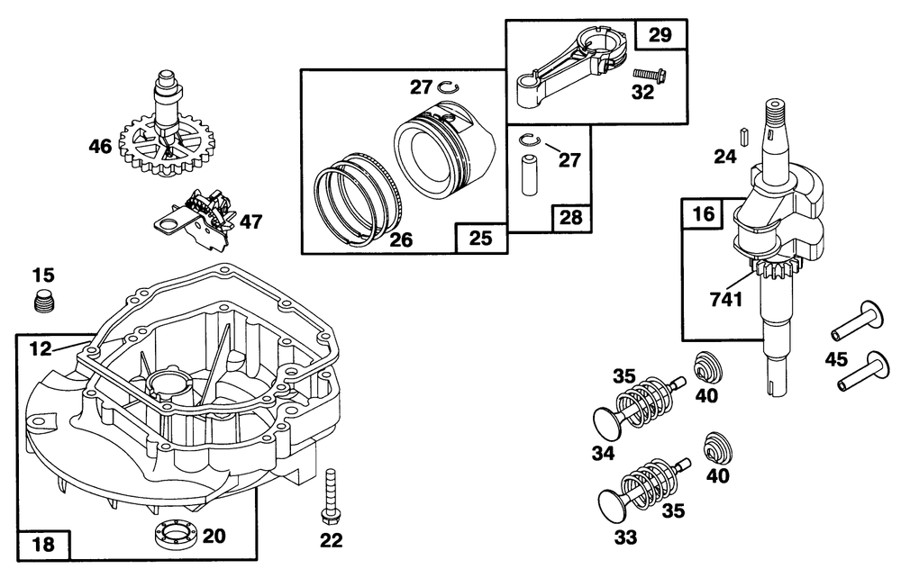 Engine Briggs & Stratton Model 12f802-0667-01 Diagram and Parts List for 20808B 6900001 - 6999999 Toro Lawn Mower