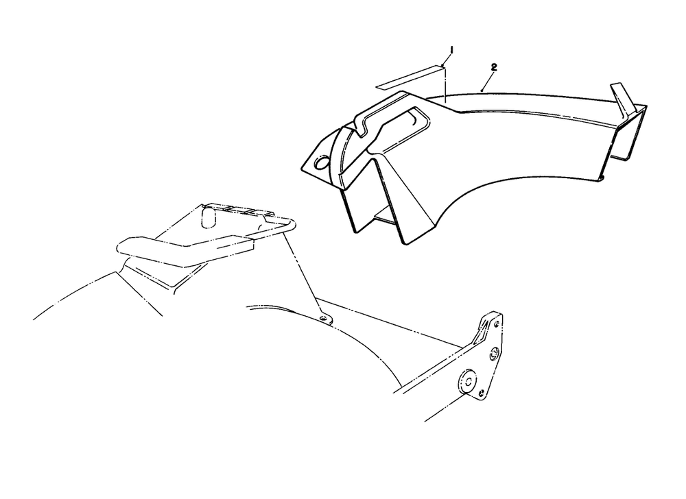 Side Discharge Chute Model No. 59168 (Optional) Diagram and Parts List for 20214 1000001 - 1999999 Toro Lawn Mower