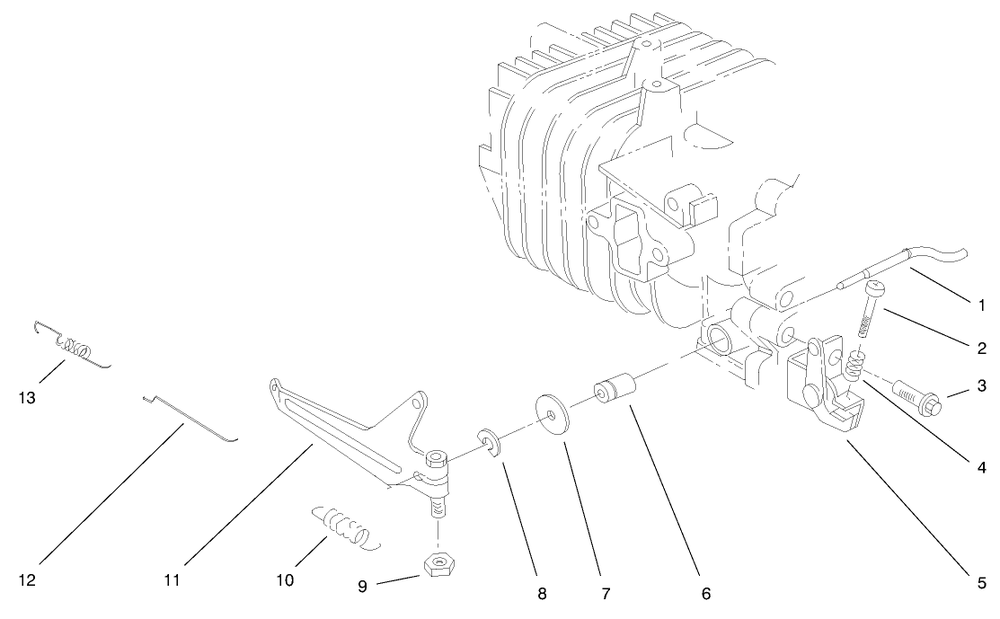 Engine Assembly (Model No. 38435 & 38436) Diagram and Parts List for 38436 8900001 - 8999999 Toro Snow Blower