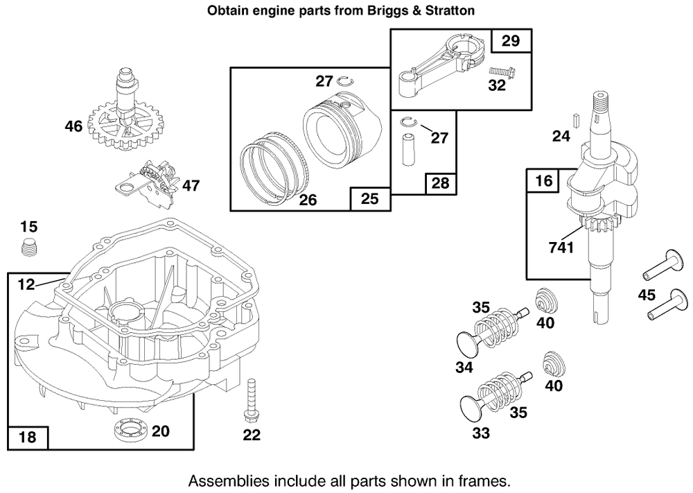 Engine Briggs & Stratton Model 12f802-0667-01 Diagram and Parts List for 20809 7900001 - 7999999 Toro Lawn Mower