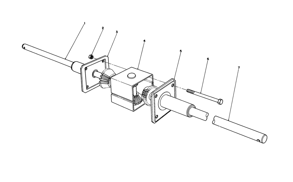Differential Assembly Diagram and Parts List for 56190 1000001 - 1999999 Toro Lawn Tractor