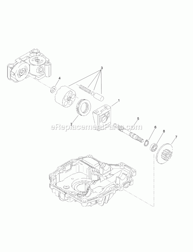 Motor Shaft Assembly Transmission Assembly No Diagram and Parts List for 74585 317000001-999999999 Toro Lawn Mower