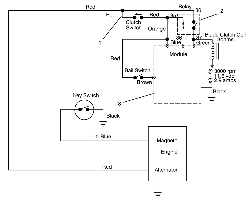 Electric Schematic Diagram and Parts List for 30159 790001 - 795100 Toro Lawn Tractor Accessories