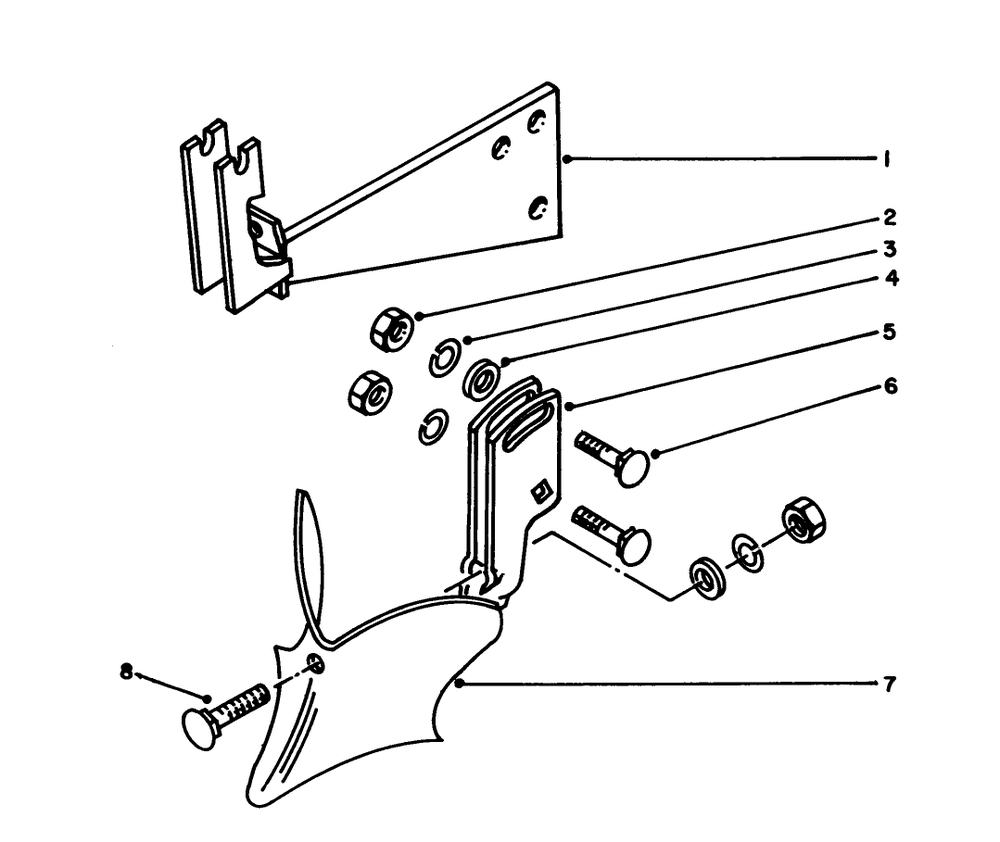 8" Furrow Opener Model 59752 (Optional) Diagram and Parts List for 58160 3000001 - 3999999 Toro Tiller