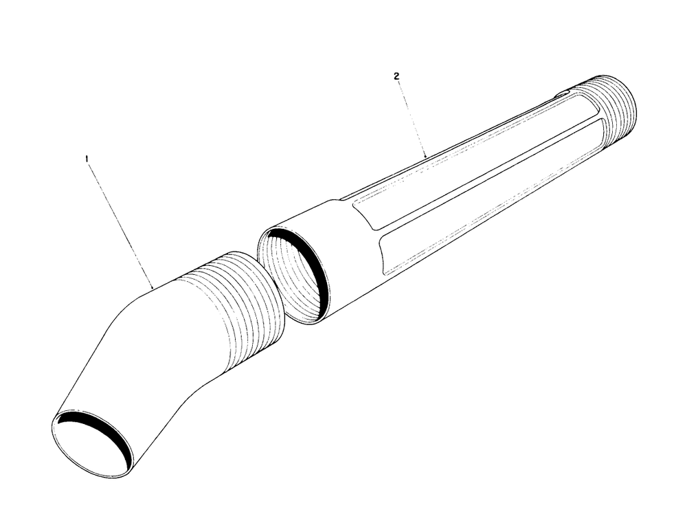 Blower Tube Assembly Diagram and Parts List for 51575 2000001 - 2999999 Toro Leaf Blower / Vacuum
