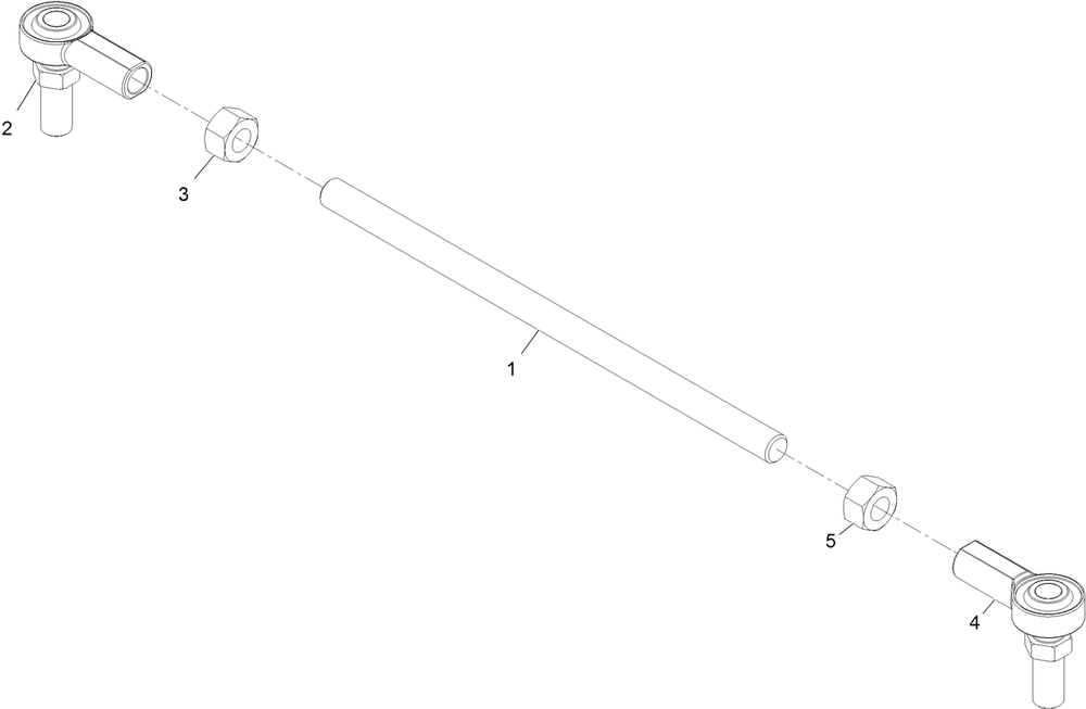 Steering Linkage Assembly Diagram and Parts List for 34230 400000000-408787720 Toro Spreader