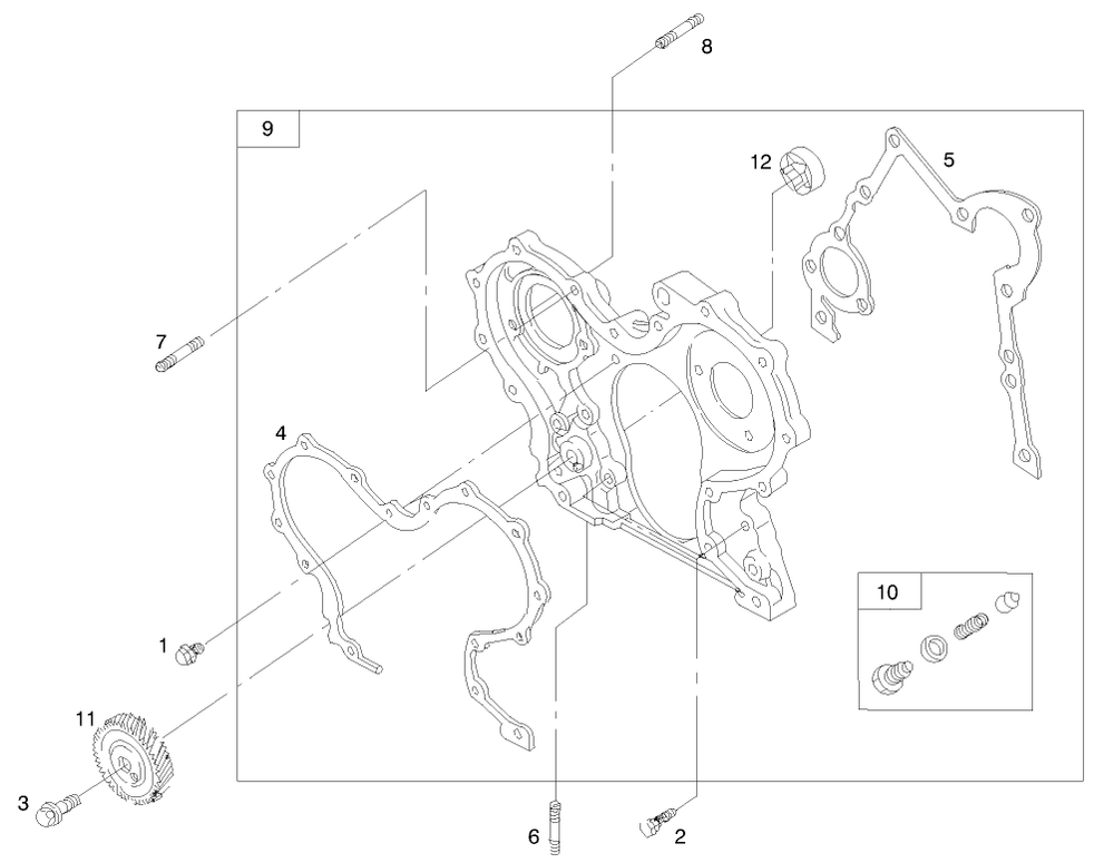Engine Assembly Diagram and Parts List for 73550 8900001 - 8999999 Toro Lawn Tractor