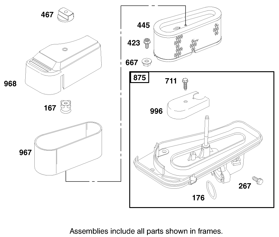 Engine Briggs & Stratton Model 312777-0128-E1 Diagram and Parts List for 71197 9900001 - 9999999 Toro Lawn Tractor