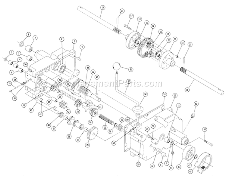 Page A Diagram and Parts List for 657 1967 Toro Lawn Tractor