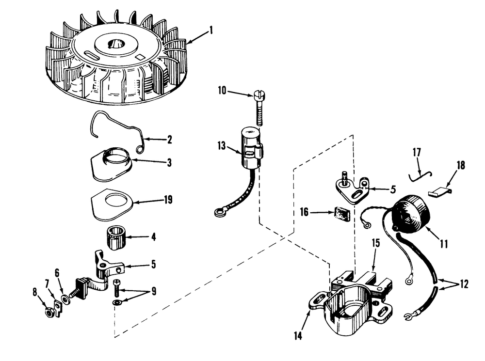 Magneto No. 610689a Diagram and Parts List for 23000 9000001 - 9999999 Toro Lawn Mower