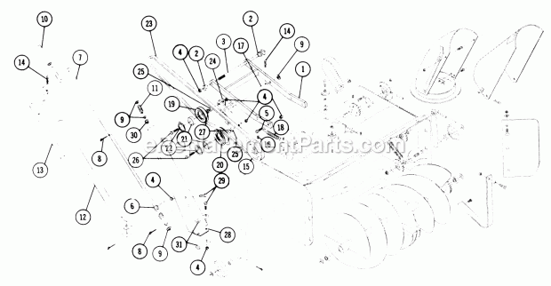Parts List For Snow Thrower-Completing Packag 2 Diagram and Parts List for ST-326 1966 Toro Snow Blower